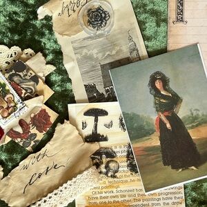 Mini Ephemera Kit – “With Love” Gothic Romance Junk Journal Pack
